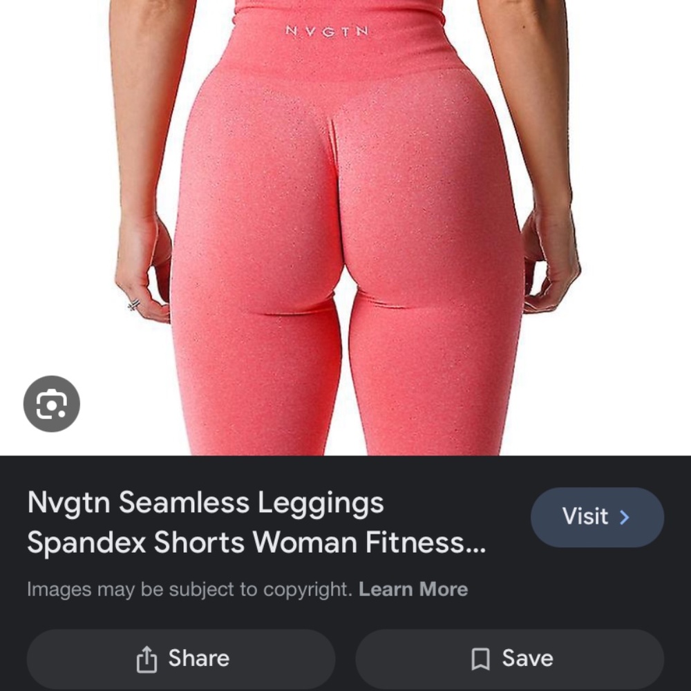 ** 2 PAIRS NVGTN pants; pink and sky blue